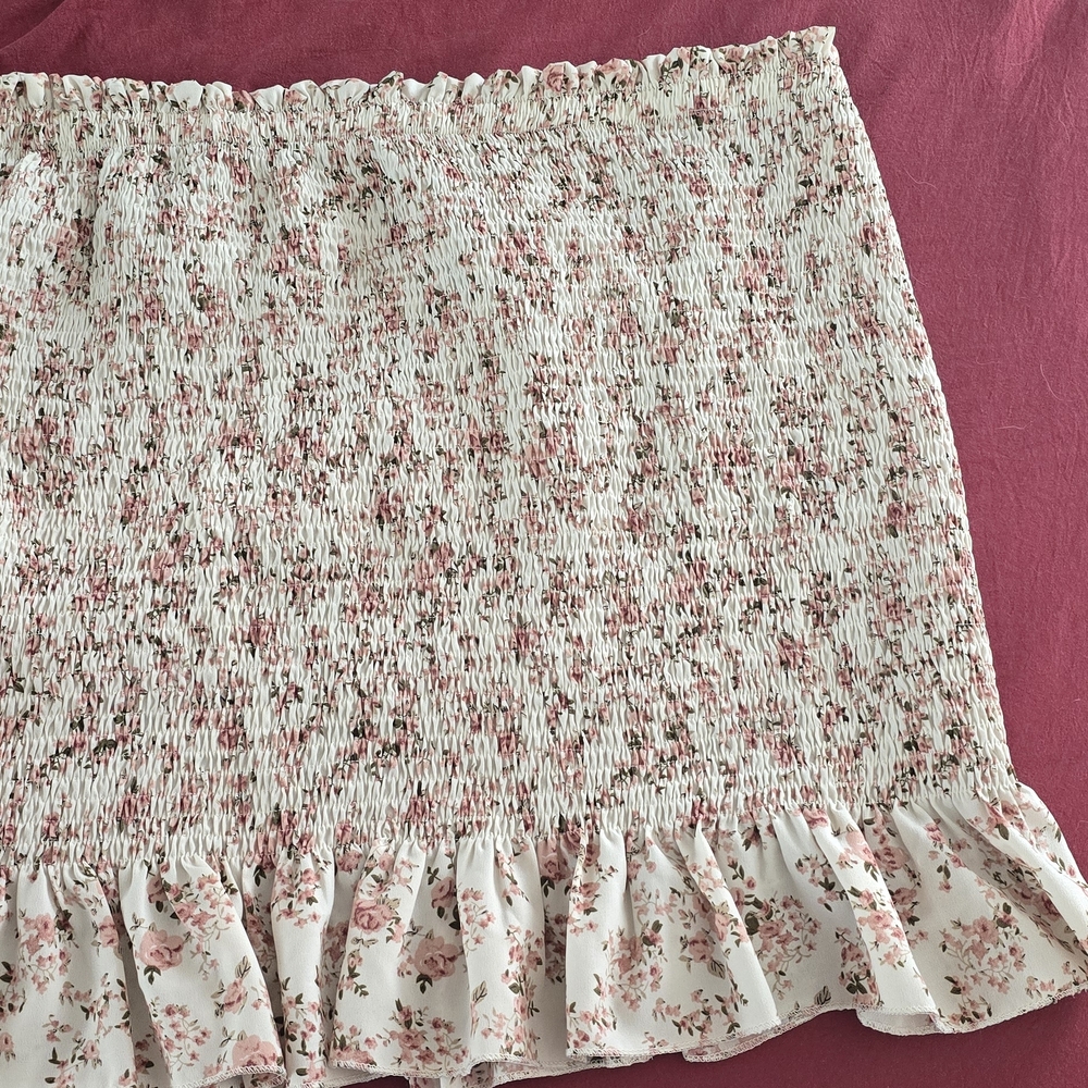 Floral Ruffle Skirt